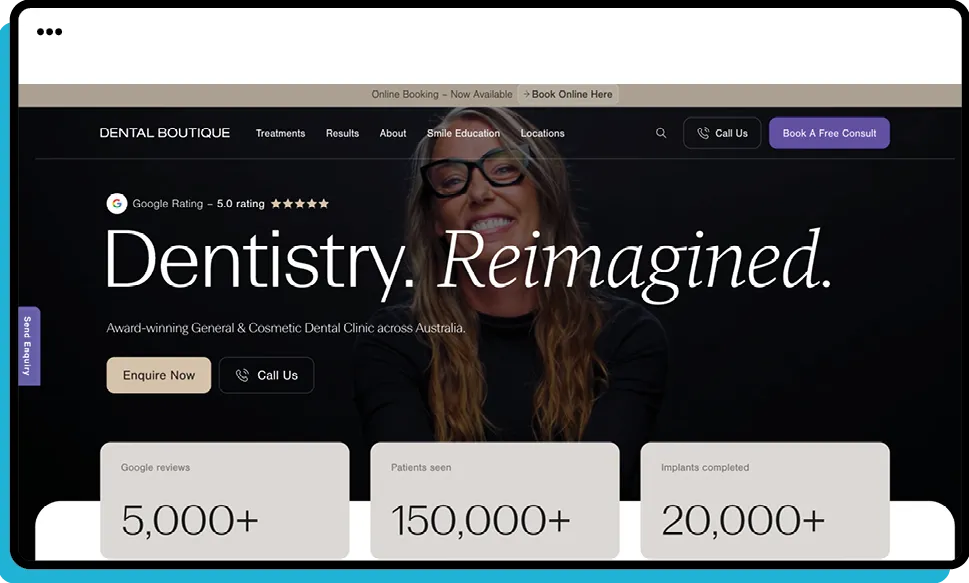 Dental Boutique Website