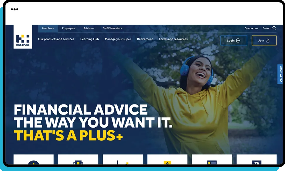 Hostplus Website