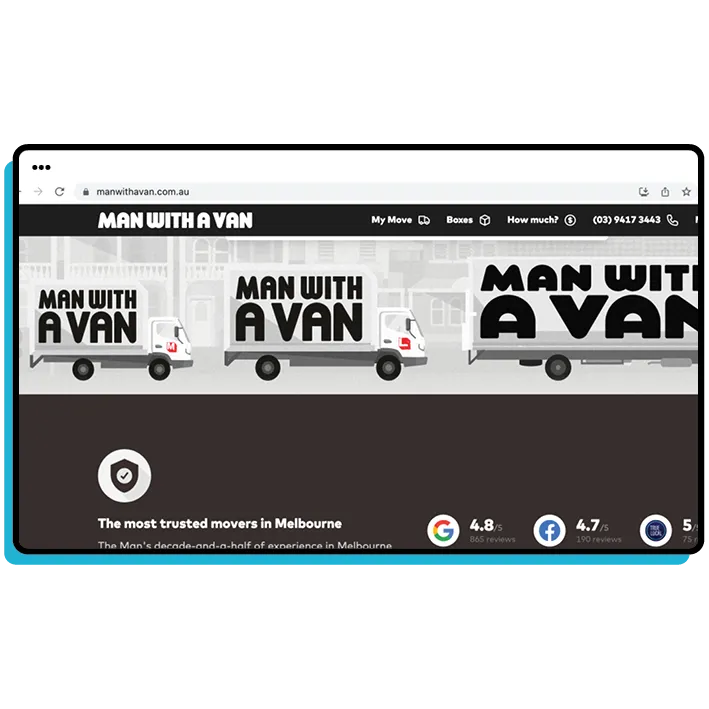 man with a van's website