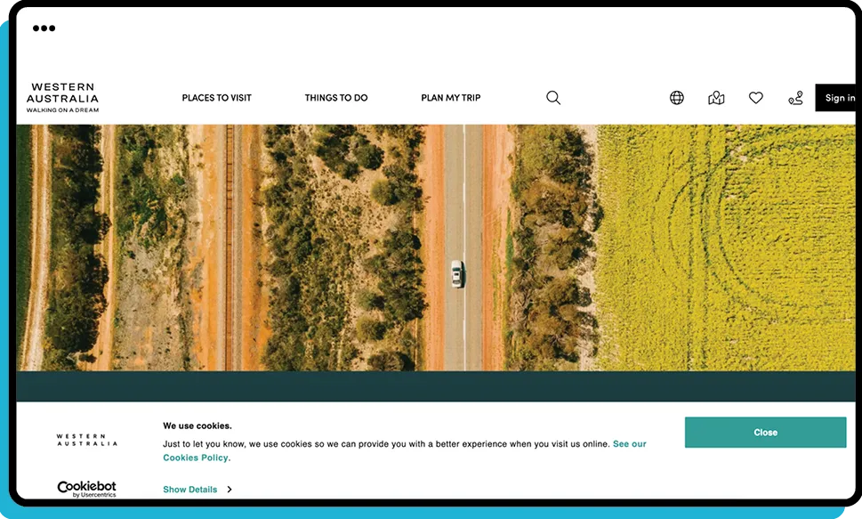 Tourism WA Website 1