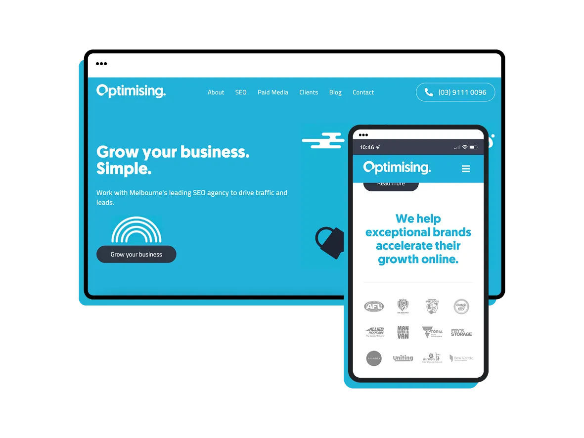 optimising website desktop iphone views