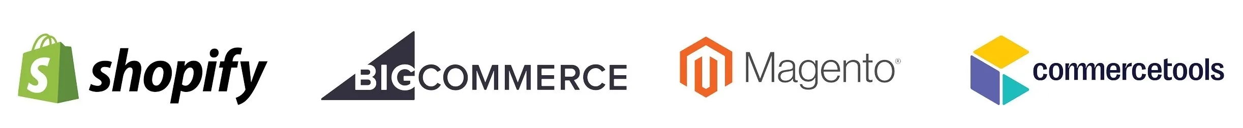 Ecommece platform logos vs commercetools