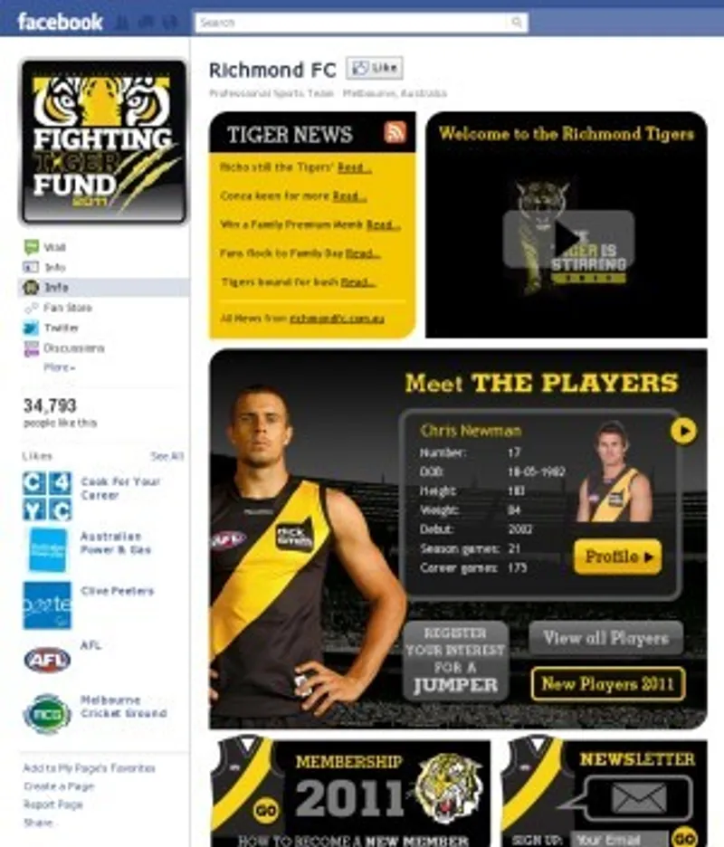 facebook-AFL-page