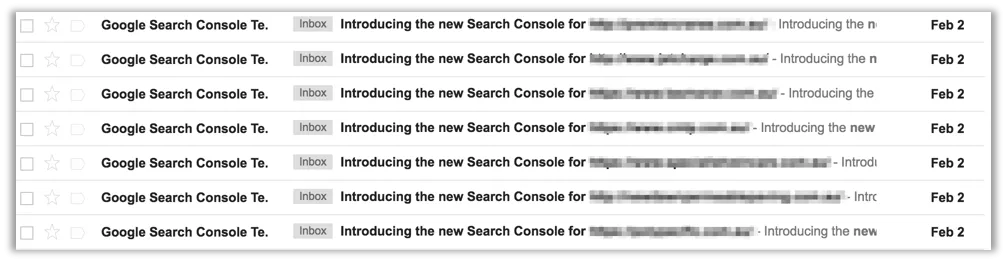 Google Search Console Notifications