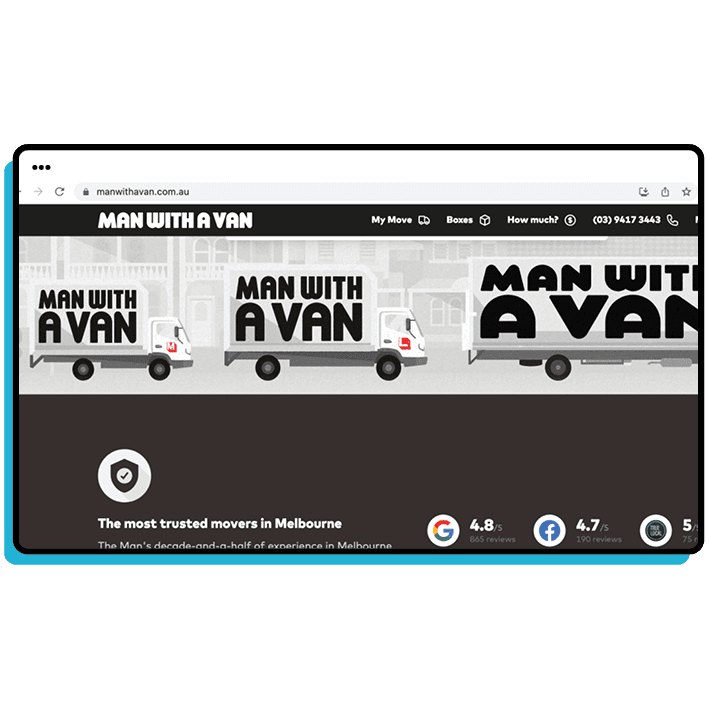 man with a van's website
