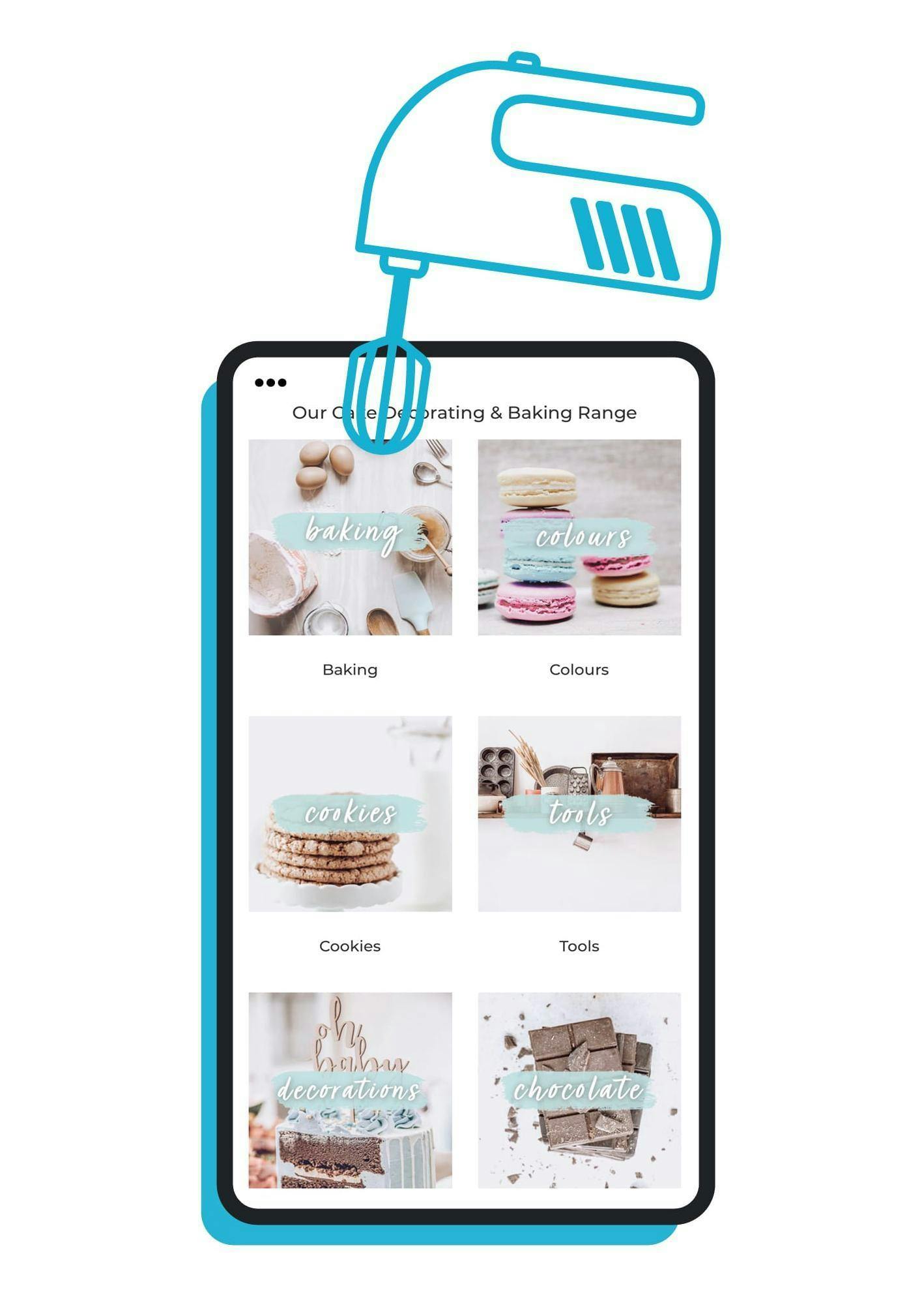 cake iphone website screenshot
