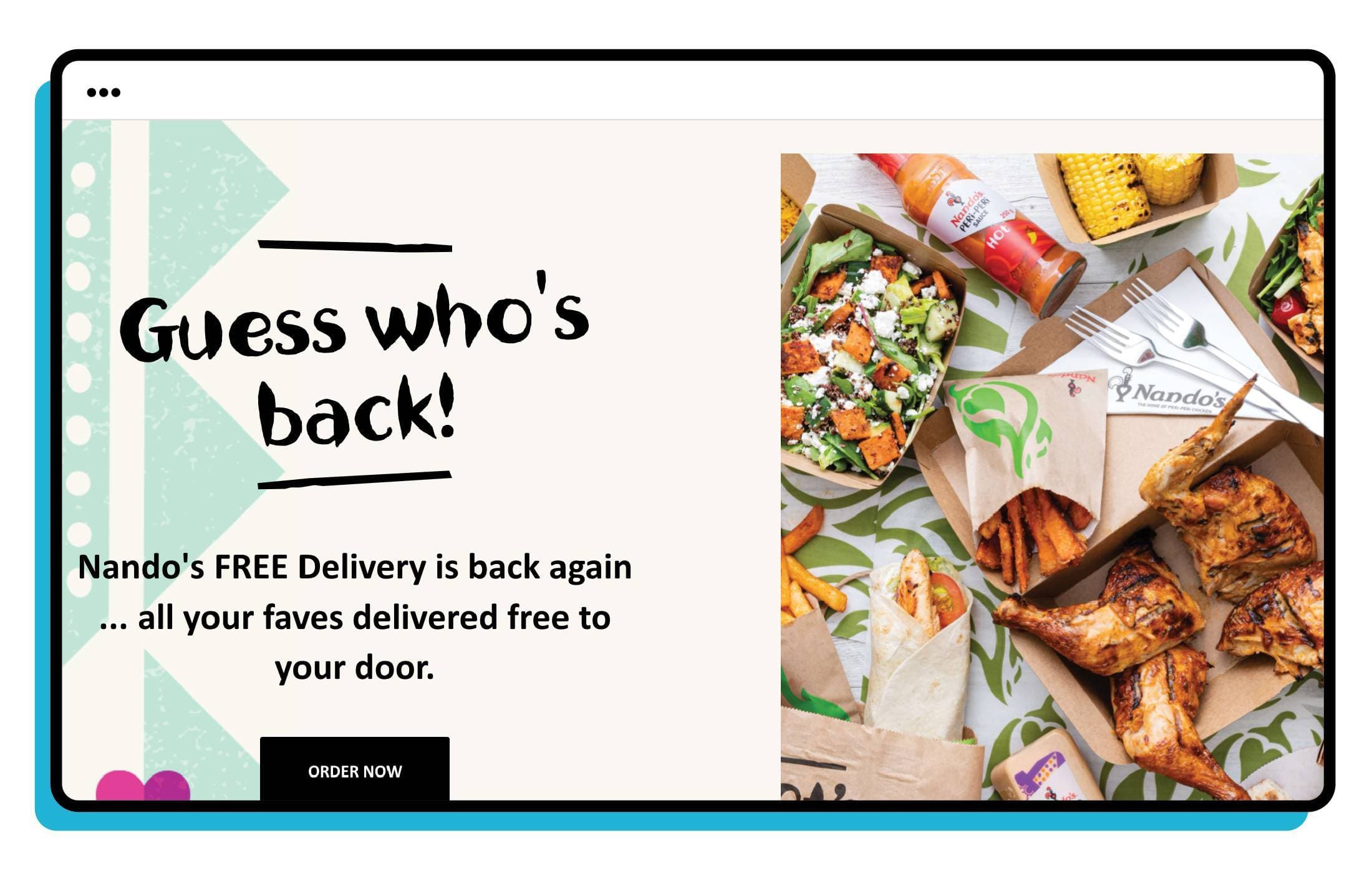 nandos website screenshot