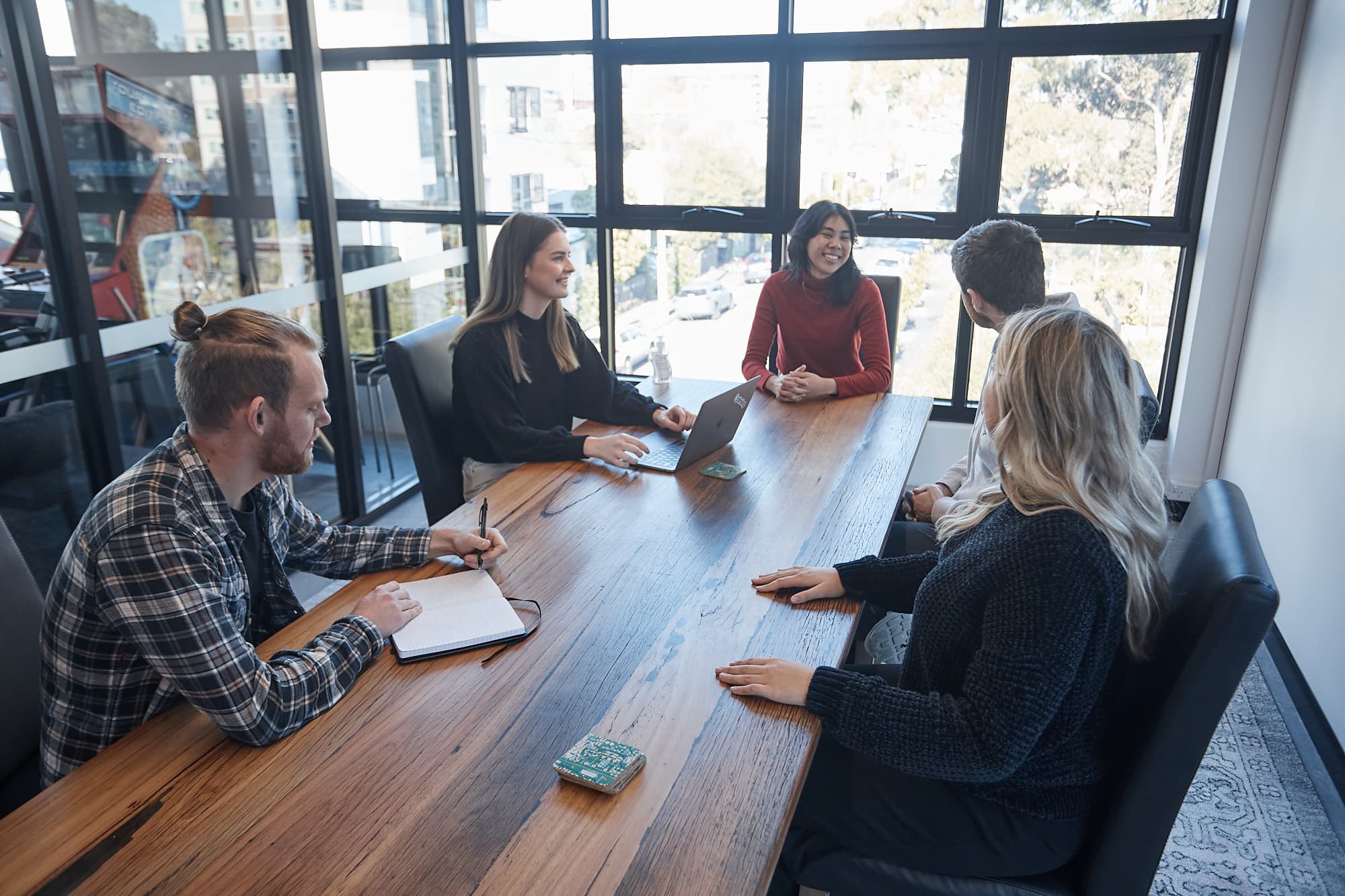 Optimising employees laughing in a meeting