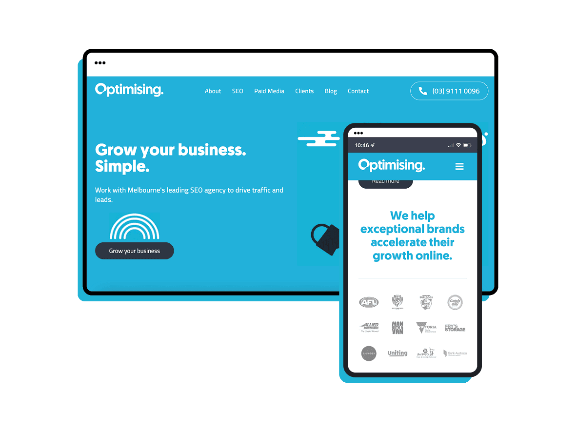 optimising website desktop iphone views