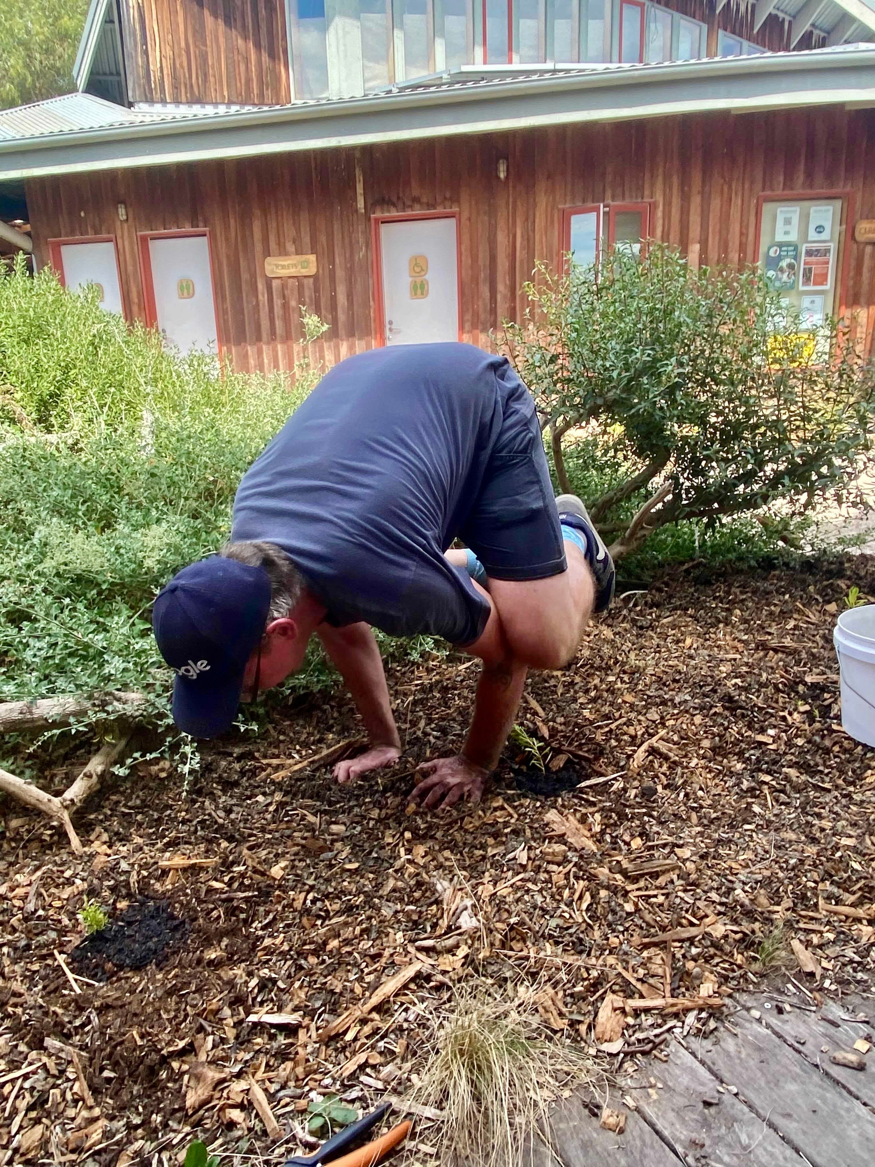 Optimising team member DanM crow pose